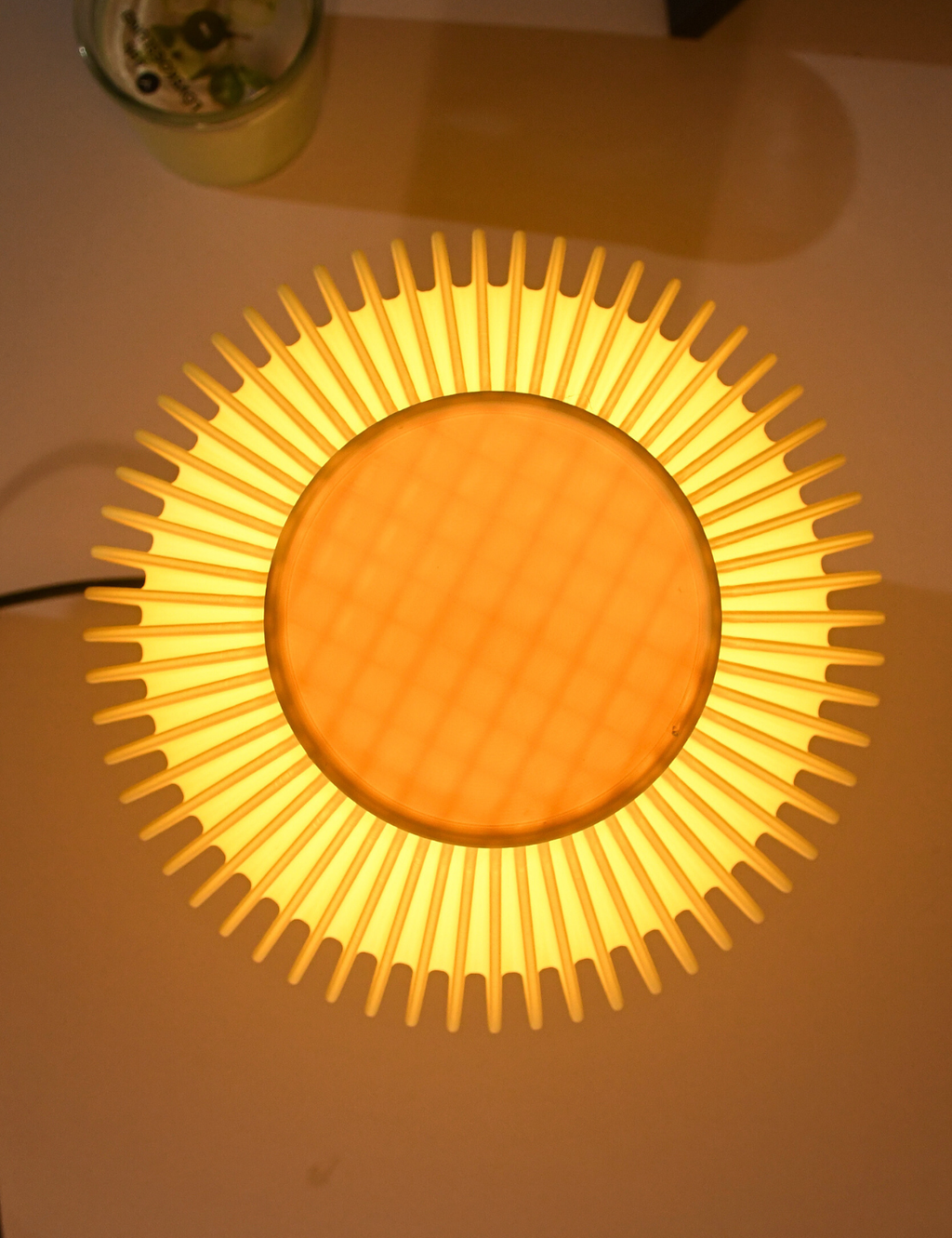 Fluted Crown Table Lamp